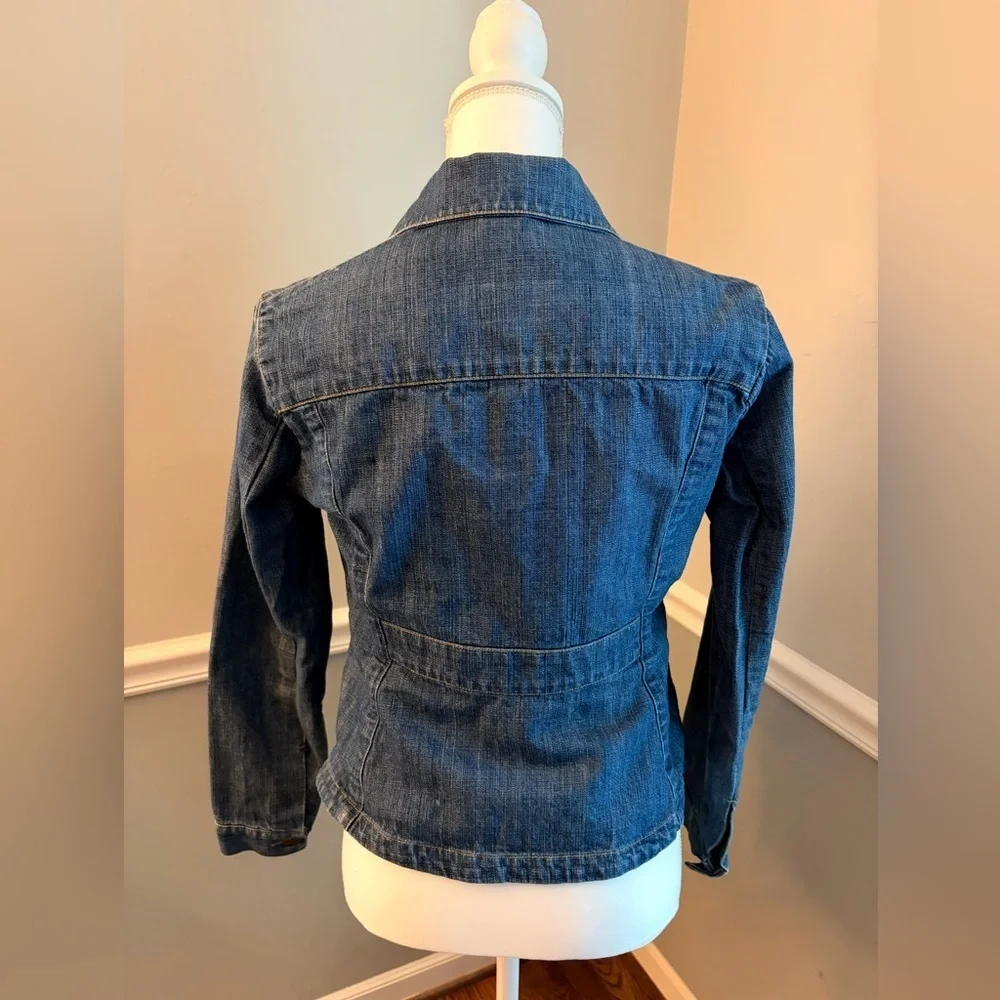 Eddie Bauer Button-Up Denim Jean Jacket 100% Cotton Women's Petite Small